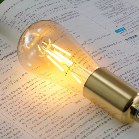 Bec LED filament incandescent 4W E27 lumina calda ST64 [1]