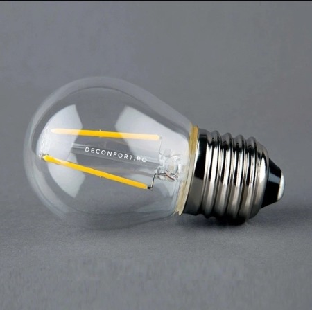 Bec LED filament incandescent Edison 4w dulie e27 lumina calda G45 [4]
