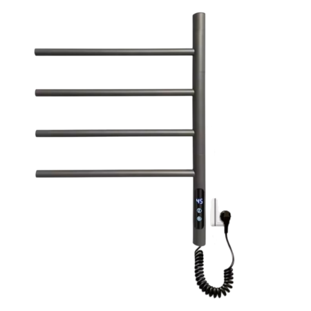 Calorifere electrice - Port-prosop electric baie 4 brate rabatabile gri antracit