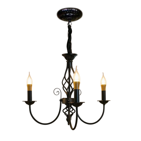 Candelabru 5 brate negru E14 inaltime reglabile Perla [3]