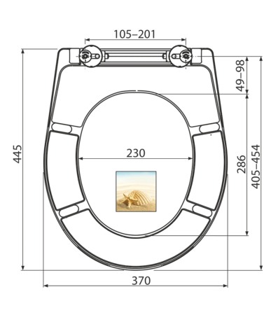 Capac wc softclose SHELL duroplast antibacterian închidere lenta [1]