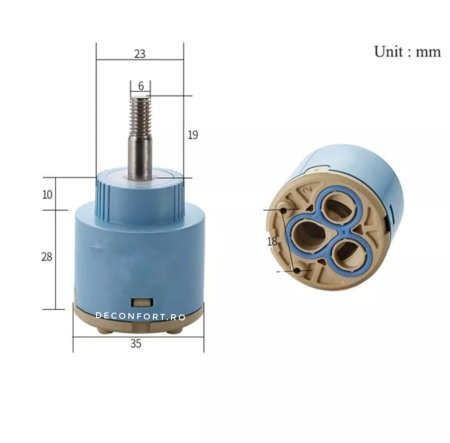 Cartus ceramic 35mm pentru bateriile tip cascada [2]