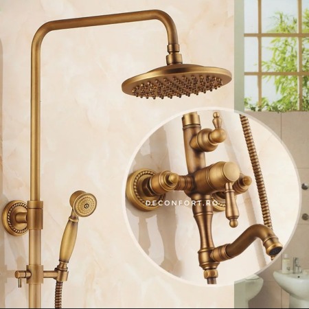 Coloana dus antichizata bronz 3 functii cabina dus [0]