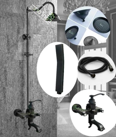 Coloana dus antichizata neagra baterie cada cu trei functii [2]