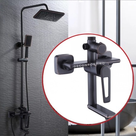 Coloana / panou dus - Coloana dus antichizata neagra CMK 3 functii