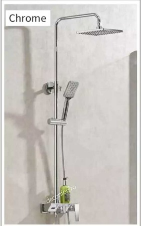 Coloana dus crom lucios alama trei functii MOSS palarie si dus mana incluse [3]