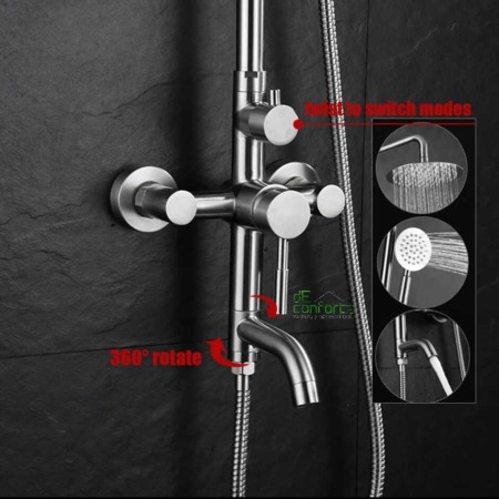 Coloana dus crom periat Starke inox trei functii cabina dus [1]