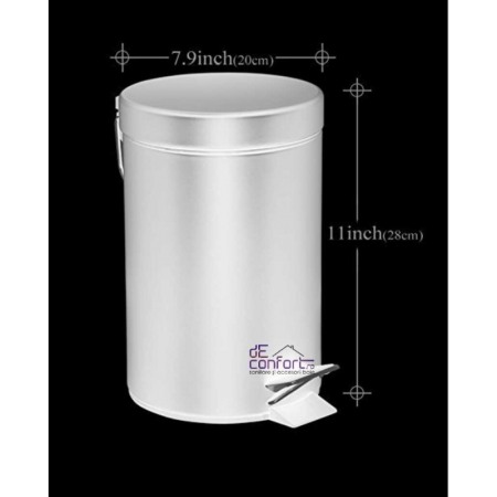 Cos gunoi retro bronz antichizat Venice 5l cu pedala galeata detasabila [2]