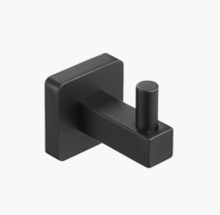 Accesorii baie cromate - Cuier agatatoare prosop negru MAT alama