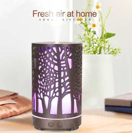 Improspatare aer - Difuzor uleiuri esențiale aromaterapie Wood Tower wenghe