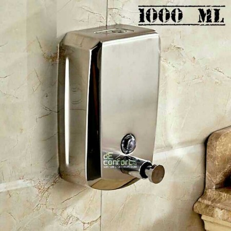 Dispenser hartie-sapun - Dispenser detergent lichid 1000ml satinat capacitate mare inchidere cheie