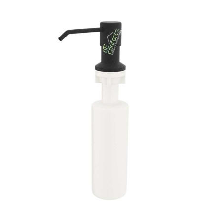 Dispenser hartie-sapun - Dispenser incastrabil negru chiuveta bucatarie detergent vase