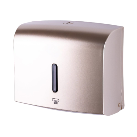 Dispensere Hartie - Dispenser prosoape hartie pliate 300 buc plastic ABS auriu