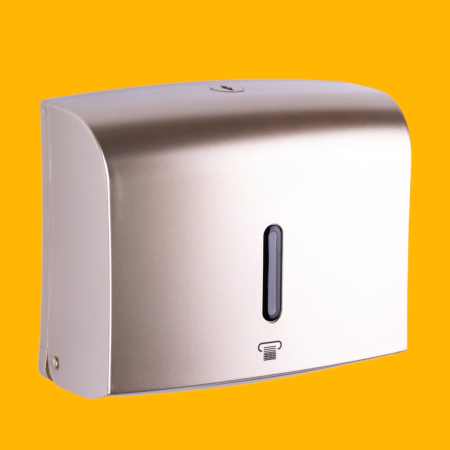 Dispenser prosoape hartie pliate 300 buc plastic ABS auriu [1]