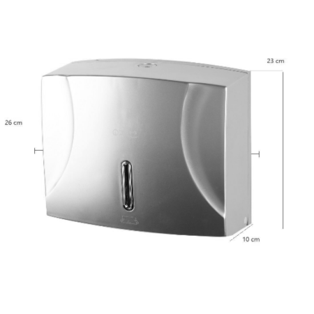 Dispenser prosoape hartie pliate gri inchidere cheie plastic ABS [3]