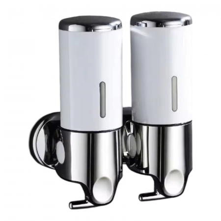 Dispenser hartie-sapun - Dispenser detergen sapun gel dus dublu 2X500ML