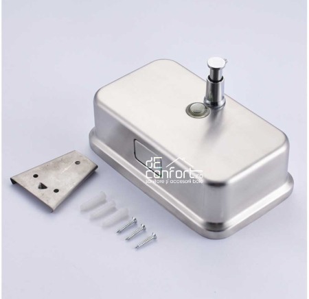 Dispenser sapun lichid crom periat 1200ml inox mat orizontal [1]