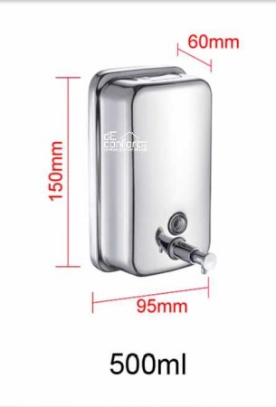 Dispenser sapun lichid inox cromat 500 ml - lucios [3]