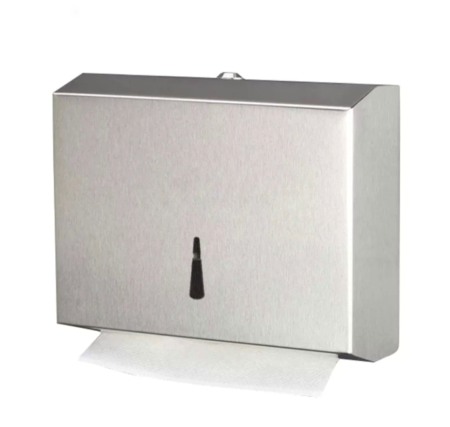 Dispenser satinat inox prosoape pliate hartie 200buc [0]