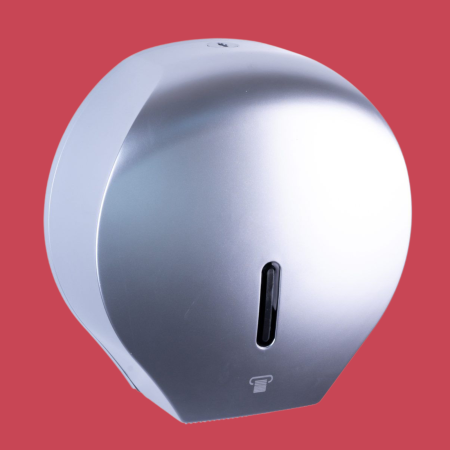 Dispenser servetele hartie igienica rola mare JUMBO argintiu [2]