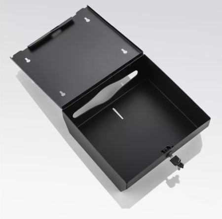 Dispenser servetele hartie negru metalic antivandalism 300buc [2]