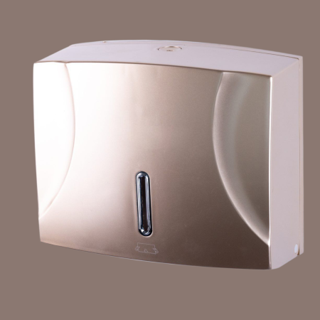 Dispenser servetele hartie pliate 300 buc auriu inchidere cheie [2]