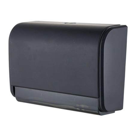 Dispensere Hartie - Dispenser servetele hartie pliate negru 200 buc este un produs de calitate superioară, destinat utilizării în spații publice, comerciale sau industriale.