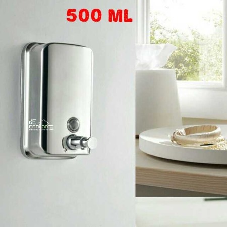 Dispensere sapun lichid - Dozator sapun lichid 500ml crom mat satinat metalic