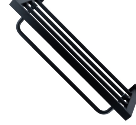 Etajera neagra raft baie rabatabil AGS5 [1]