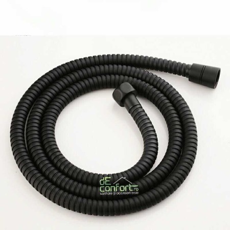 Furtun dus negru antichizat metalic retro Dark 150 cm [1]