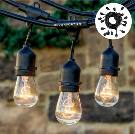 Ghirlanda luminoasa cablu iluminat led exterior
