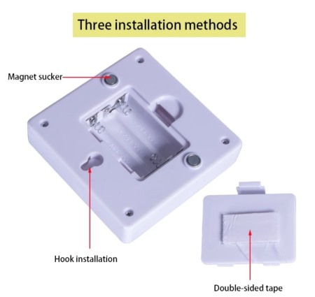 Intrerupator portabil LED 3W fixare magnetica sau adeziv [4]