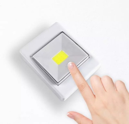 Intrerupator portabil LED 3W fixare magnetica sau adeziv [0]