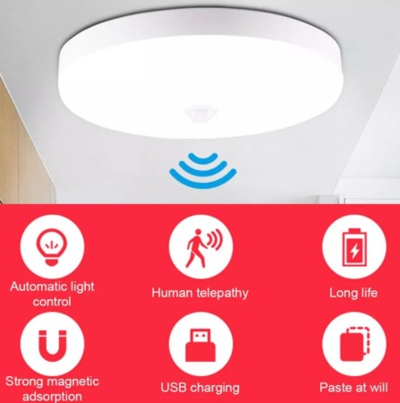 Iluminat gradina camping - Lampa led portabila senzor miscare alimentare USB