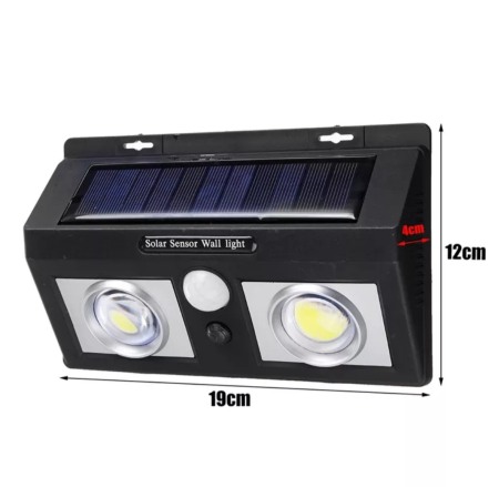 Lampă solară LED cu senzor mișcare și lumina [3]