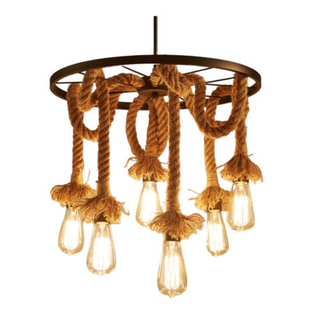 Lustra roata 6 brate sfoara metal [0]