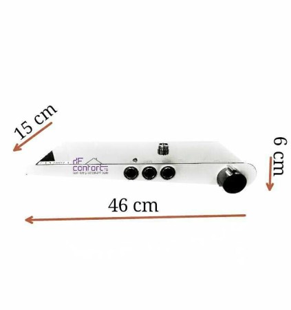 Panou cabina dus alb 3 functii aspect slim [3]