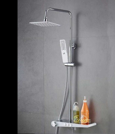 Panou cabina dus alb 3 functii aspect slim [1]