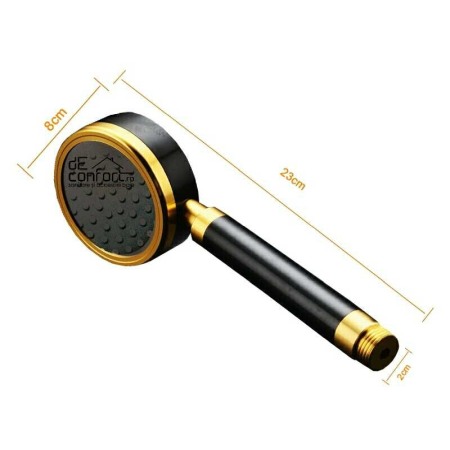 Para dus aluminiu negru auriu cu duze silicon AluSense [1]