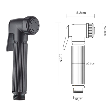 Para dus metalica alama neagra pentru bideu [1]