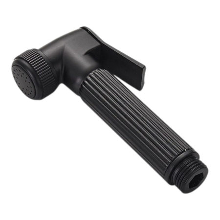 Dus baie complet - Para dus metalica alama neagra pentru bideu