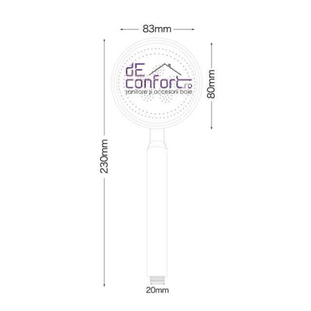 Para dus corp aluminiu albastra cu microperforatii AluSense pt jet uniform [3]