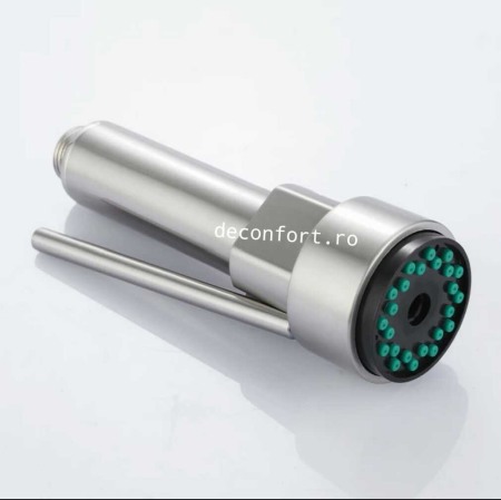 Para dus extractabil baterie bucatarie crom satinat duze silicon Florida [1]