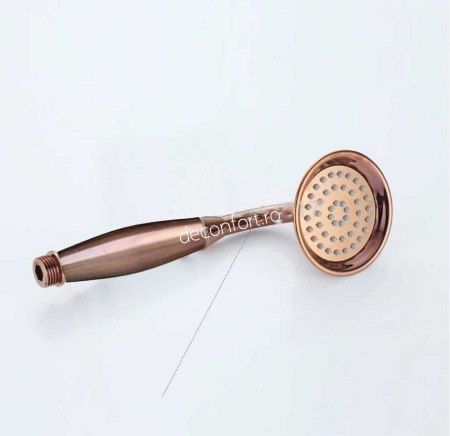 Para dus - Para dus roz auriu metalica antichizata duze silicon anticalcar  conectare 1/2 Unique RoseGold