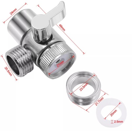 Set 3 piese furtun gri para distribuitor dus [3]