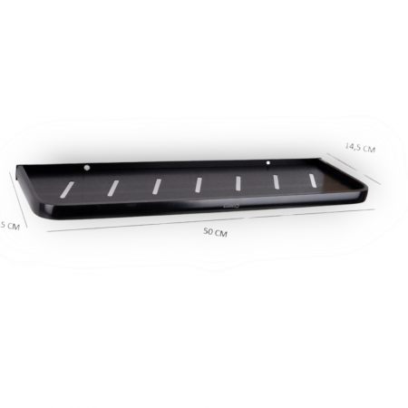 Polita raft baie metalic negru - 50 cm [2]