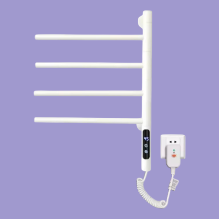 Port-prosop electric baie 4 brate rabatabile alb [3]