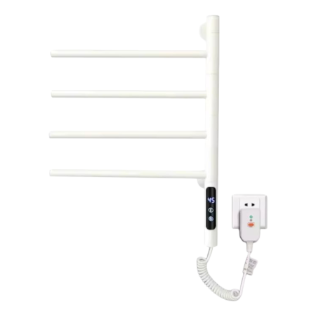 Calorifere electrice - Port-prosop electric baie 4 brate rabatabile alb