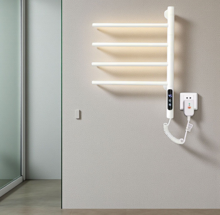 Port-prosop electric baie 4 brate rabatabile alb [2]