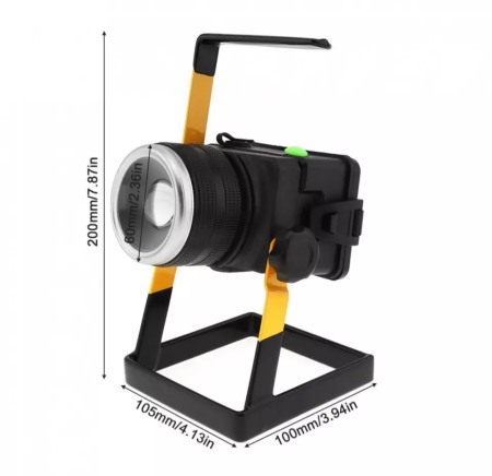 Proiector led portabil 30w lumina intensa carcasa aluminiu [3]